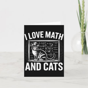 Mathe-Katzenliebhaber Lustiger Mathe-Lehrer Ich Li Karte