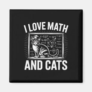 Mathe-Katzenliebhaber Lustiger Mathe-Lehrer Ich Li Magnet