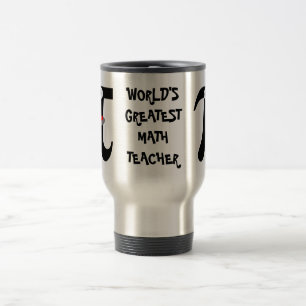 Mathe-Lehrer-Aluminium-Tasse PU-Welt bestste Reisebecher