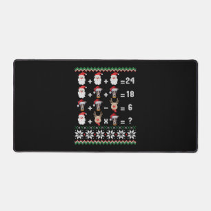 Mathe Lehrer Christmas GREYHOUND Schreibtischunterlage