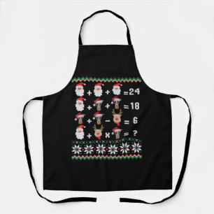 Mathe Lehrer Christmas GREYHOUND Schürze
