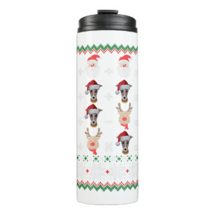 Mathe Lehrer Christmas GREYHOUND Thermosbecher