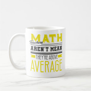 Mathe-Lehrer-Durchschnitts-lustiges Kaffeetasse
