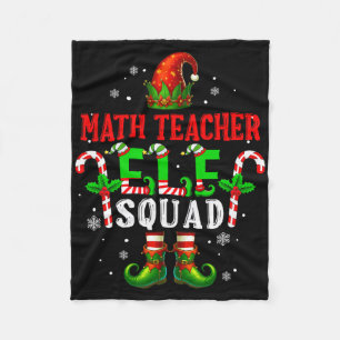 Mathe-Lehrer Elf Squad Weihnachtsmann-Elfenhut Sch Fleecedecke
