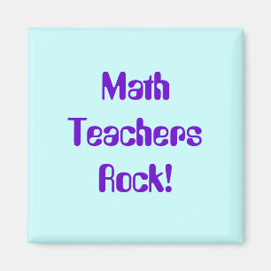 Mathe-Lehrer-Felsen-Magnet Magnet