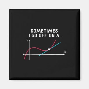 Mathe-Lehrer-Geschenke - Manchmal schweife ich ab Magnet