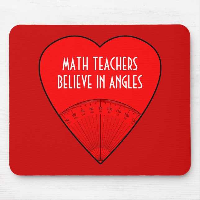 Mathe-Lehrer glauben an Winkel Mousepad (Vorne)