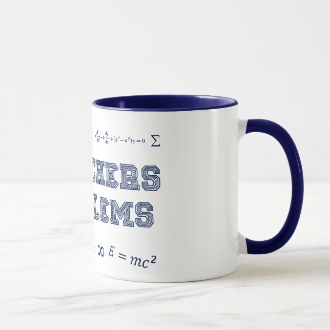 Mathe-Lehrer haben Probleme Tasse (Rechts)