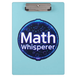 Mathe-Lehrer Mathe-Flüsterer Klemmbrett