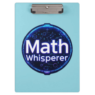 Mathe-Lehrer Mathe-Flüsterer Klemmbrett