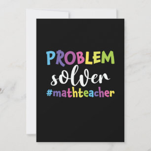Mathe-Lehrer Problemlöser Einladung