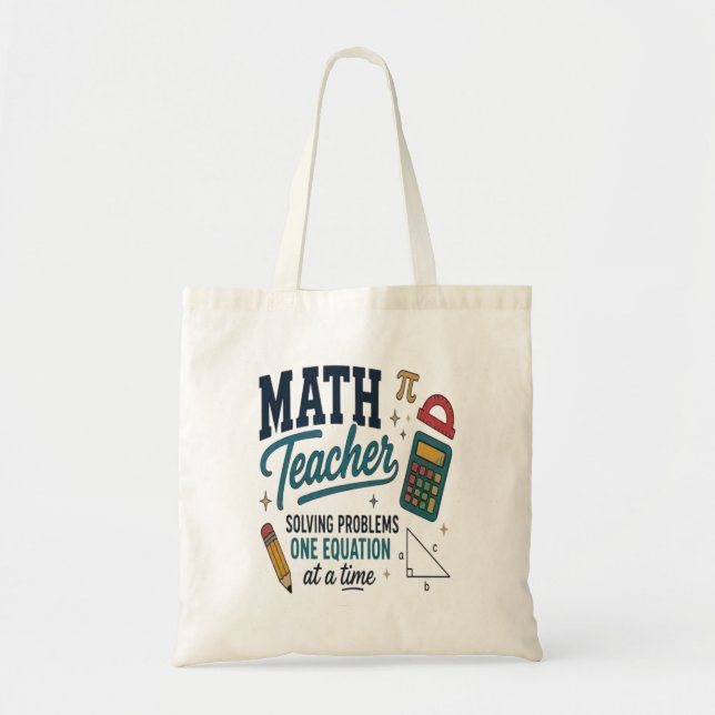Mathe-Lehrer Problemlöser Tragetasche (Vorne)