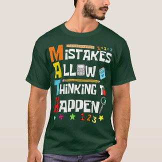 Mathe-Liebhaber zurück zu Schulfehlern erlauben Na T-Shirt