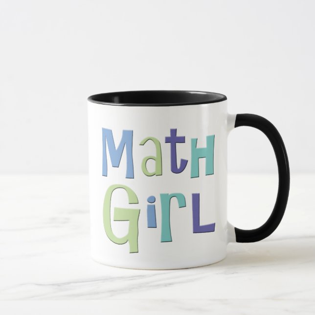 Mathe-Mädchen Tasse (Rechts)