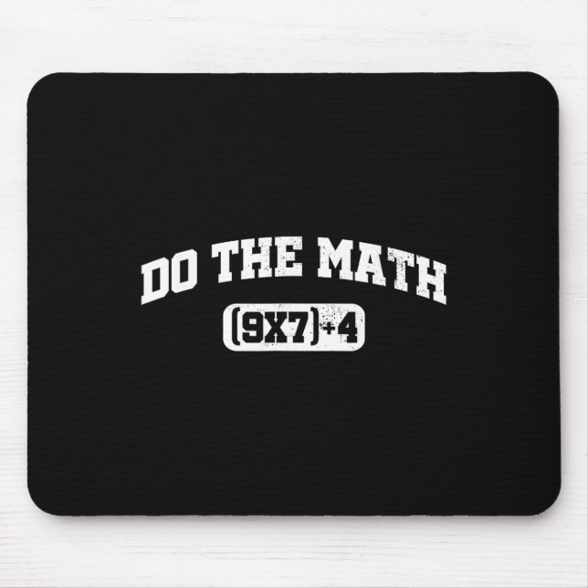Mathe-Meme, Mathe 67 Meme, Lustiger Sechs Sieben L Mousepad (Vorne)