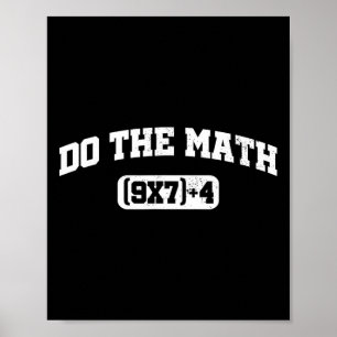 Mathe-Meme, Mathe 67 Meme, Lustiger Sechs Sieben L Poster