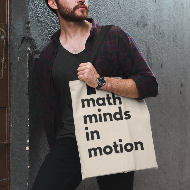 Mathe Minds in Motion Mathematics Teachers Gift Tragetasche (Shop now and make a statement of passion for maths!)