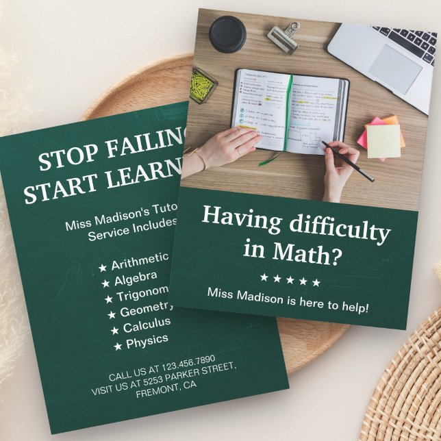 Mathe-Nachhilfe Flyer (Von Creator hochgeladen)