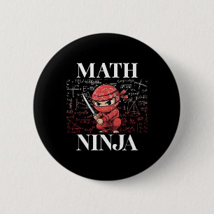 Mathe-Ninja Algebra Analysis Mathematik Student Te Button