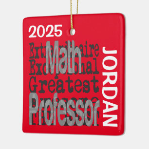 Mathe-Professor Extraordinaire CUSTOM Keramikornament