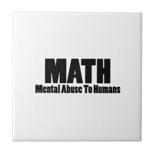 Mathe. Psychischer Missbrauch beim Menschen Fliese