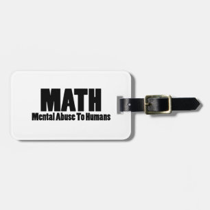 Mathe. Psychischer Missbrauch beim Menschen Gepäckanhänger
