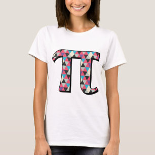 Mathe-PU mit coolem Diamant-Muster T-Shirt