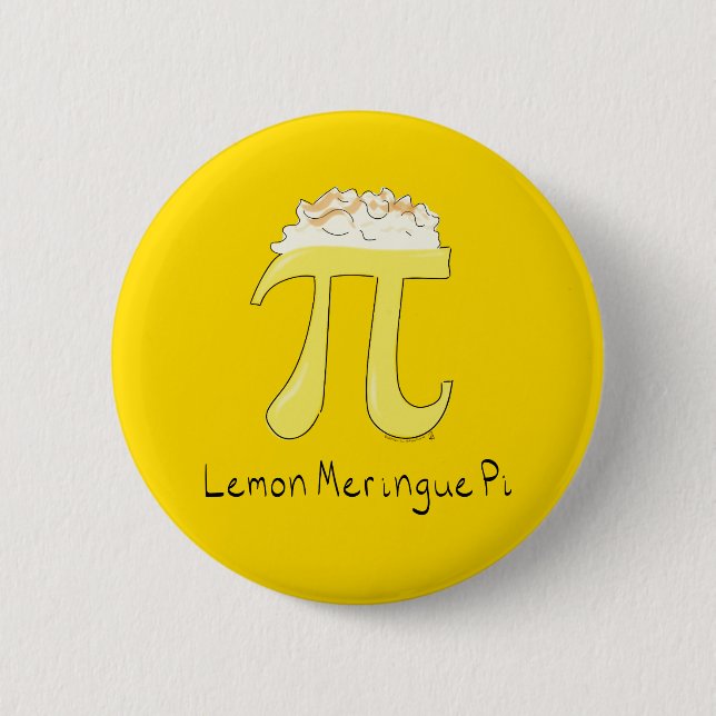 Mathe-PU-Tagesknopf-Button Zitronen-Meringe-PUs Button (Vorderseite)