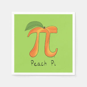 Mathe-PU-TagesParty-Servietten Pfirsich-PUs Serviette
