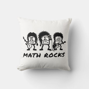 Mathe Rocks Akademische Rockband Humor Kissen