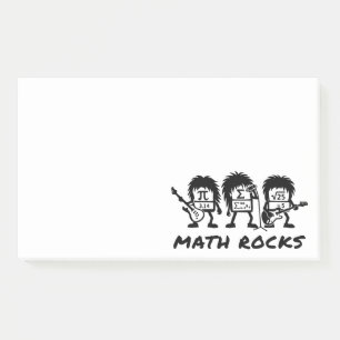 Mathe Rocks Akademischer Rockband-Humor Post-it Klebezettel