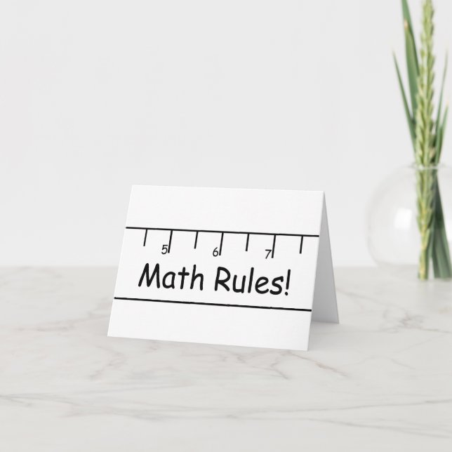 Mathe Rules! Karte (Vorderseite)