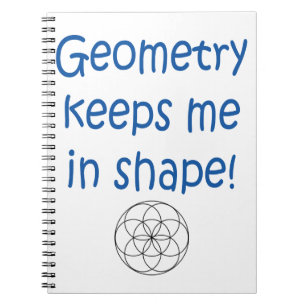 Mathe-Spaß - Geometrie behält mich in der Form Notizblock