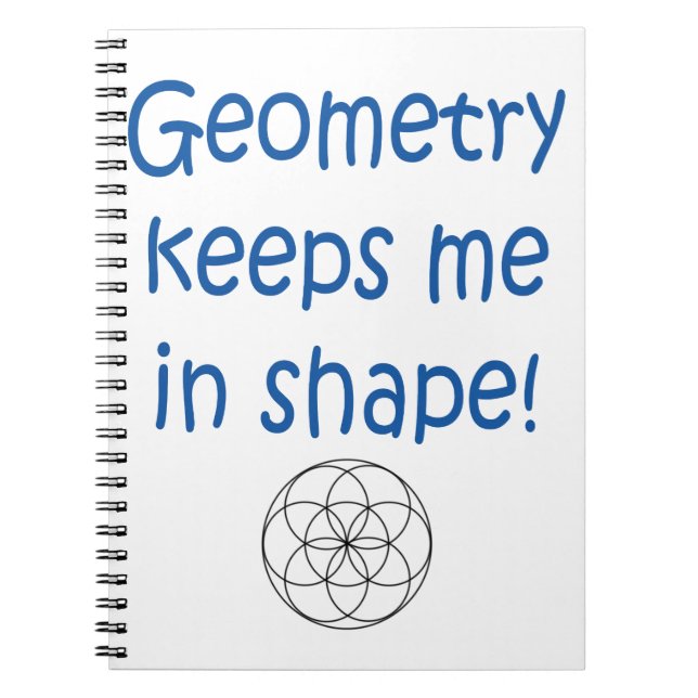 Mathe-Spaß - Geometrie behält mich in der Form Notizblock (Vorderseite)
