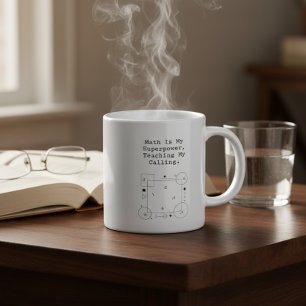Mathe-Superpower-Lehrer   Berufung und Leidenschaf Kaffeetasse