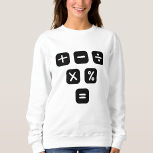Mathe-Symbole mathematische Zeichen Sweatshirt