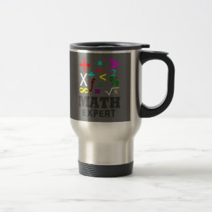 Mathe-Symbole Reisebecher
