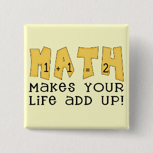Mathe-T-Shirts und Geschenke Button