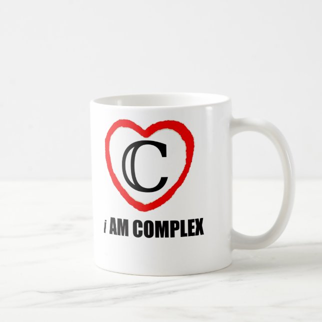 Mathe-Tasse für Lehrer - Komplex - ich bin komplex Kaffeetasse (Rechts)
