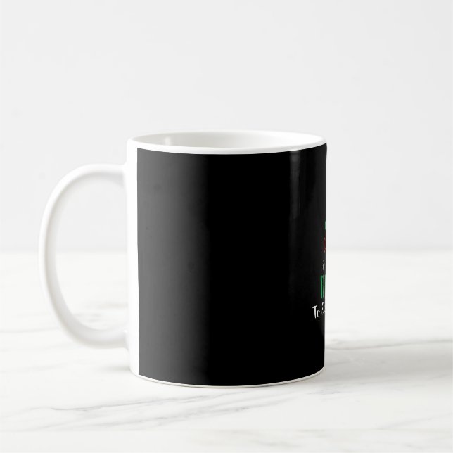 Mathe Teacher Christmas Elf Geschenkdesign Kaffeetasse (Links)