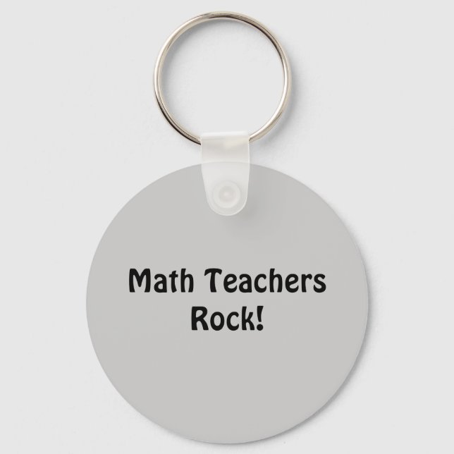 Mathe Teachers Rock! Schlüsselanhänger (Vorderseite)