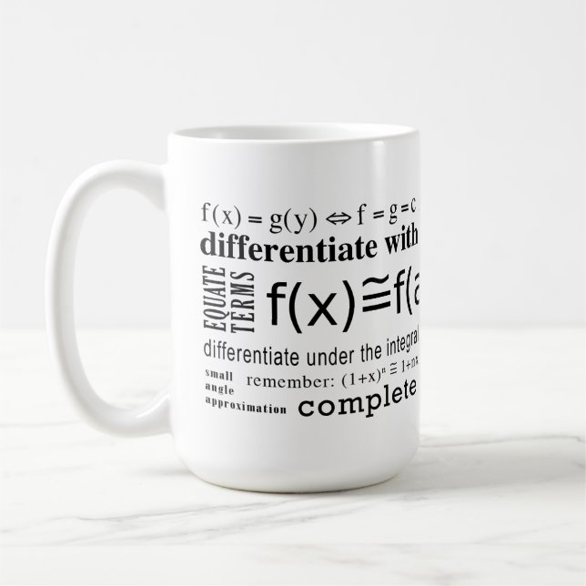 Mathe-Tricks Kaffeetasse (Links)