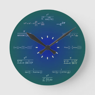 Mathe-Uhr Runde Wanduhr