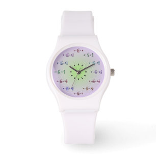 Mathe-Uhr (Stunden und Minuten) Armbanduhr