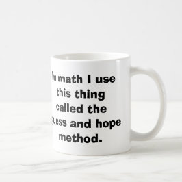 Mathe-Vermutungs-und Hoffnungs-Tasse Kaffeetasse