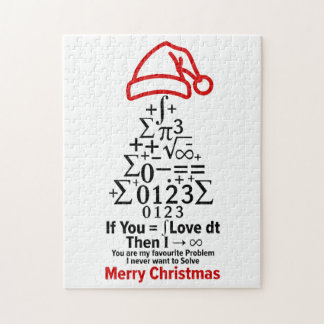 Mathe-Weihnachtsbaum-Puzzle - Romantisches Geschen