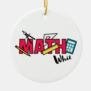 Mathe Whiz Keramik Ornament