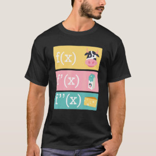 Mathe-Witz Entladung Von Kuhmilch Käse Mathe T-Shirt