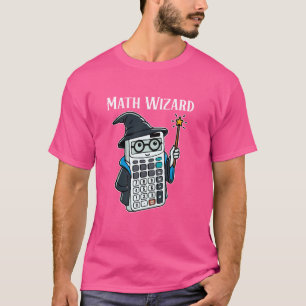 Mathe Wizard Calculator Funny Math Teacher T-Shirt