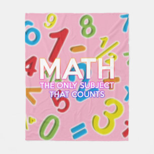 Mathe-Zitat Cool Modern Weiblich Rosa Lustiger Spr Fleecedecke